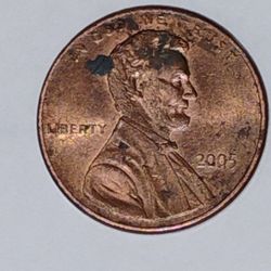 2005 Penny No Mint Mark *ERROR* Closed AM.