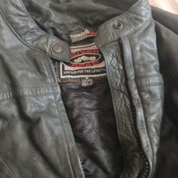 Awesome Motorcycle Lifestyle  RIVER ROAD small Lasies Real Cycle Blk Learher Jacket, Going For $300, Buy It Here Now For $80, Great Condition!