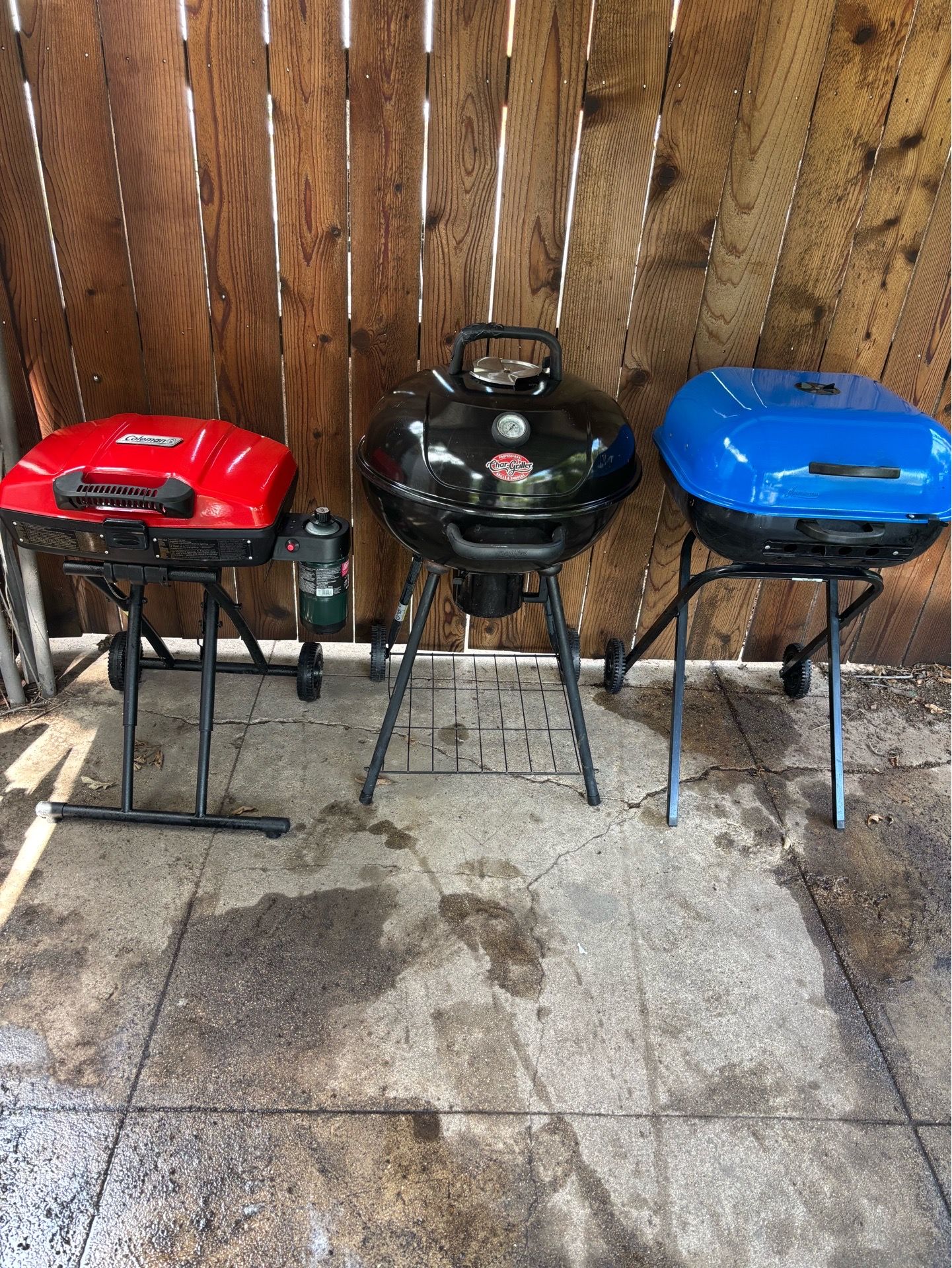 3 BBQ grills- Haltom City