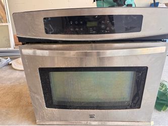Kenmore stainless wall oven 2. Ancona stainless range hood