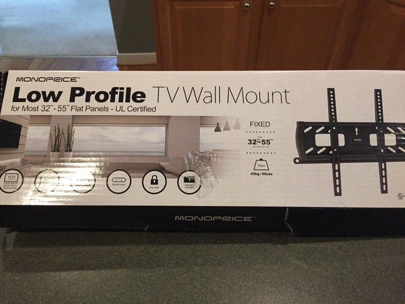 New TV wall mount.
