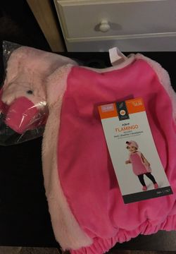 Babies 0 to 6 month flamingo costume
