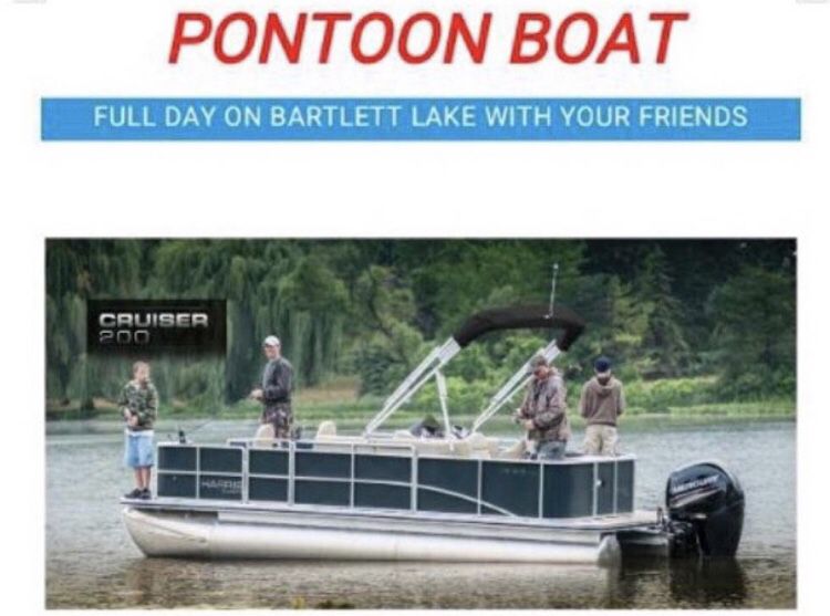 Pontoon Boat - Bartlett Lake Marina Day Pass