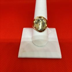 10KT Gold “T” Ring