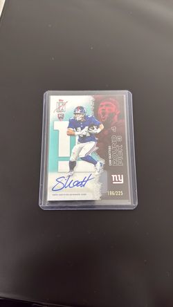Topps signed Cam Skattebo football card
