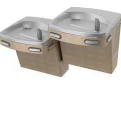 oasis pgacsl versacooler ii bi-level universal non-refrigerated drinking fountain, ada, sandstone