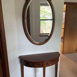 Hallway Table and Mirror