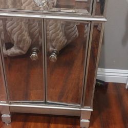 Beautiful Mirror Bed  Side Table 
