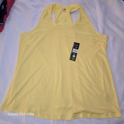 Athletic Works Racerback Tank Size XXXL (22) Yellow New