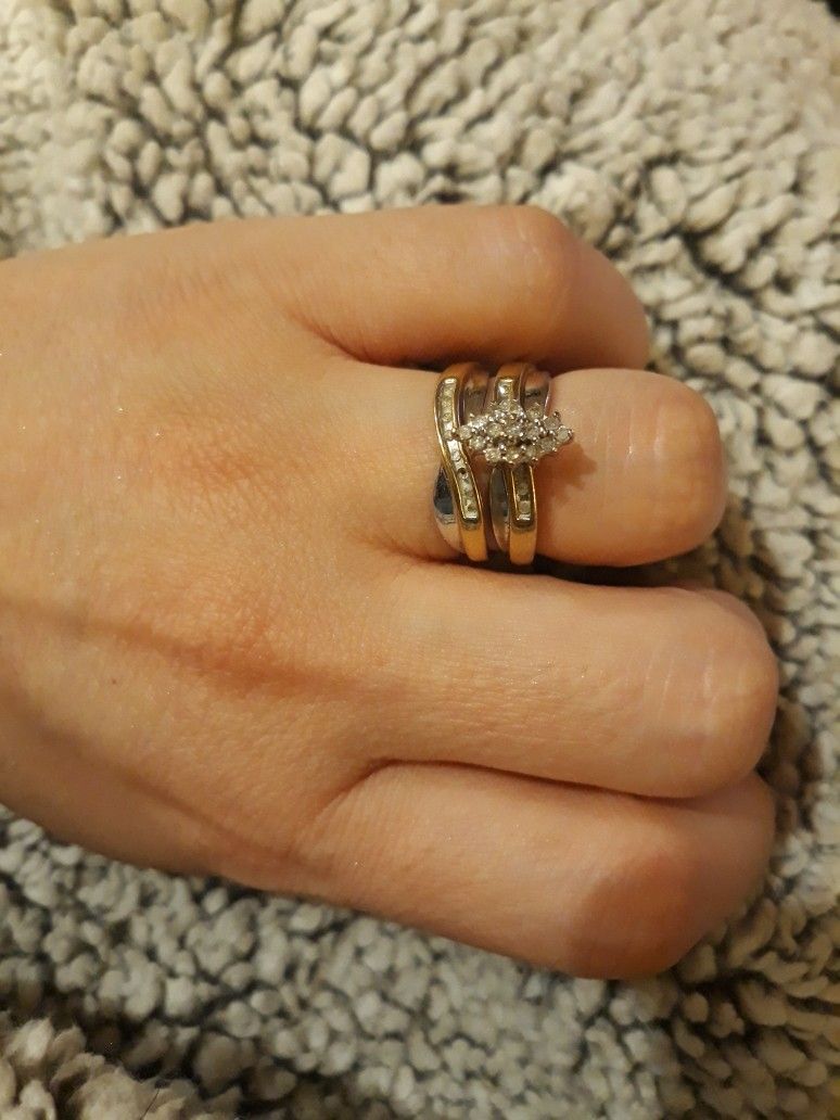 10k Gold Wedding Rings Sz7