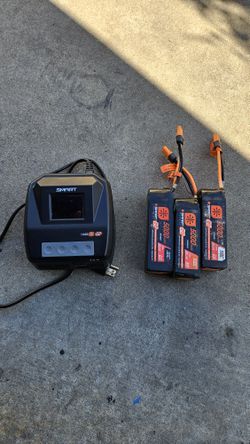 Spektrum Smart Charger & 6s Lipos (x3)