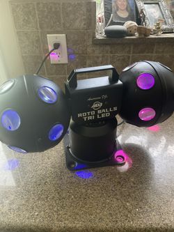 Professional Quality American DJ ROTO BALLS TRI LED Dual Rotating