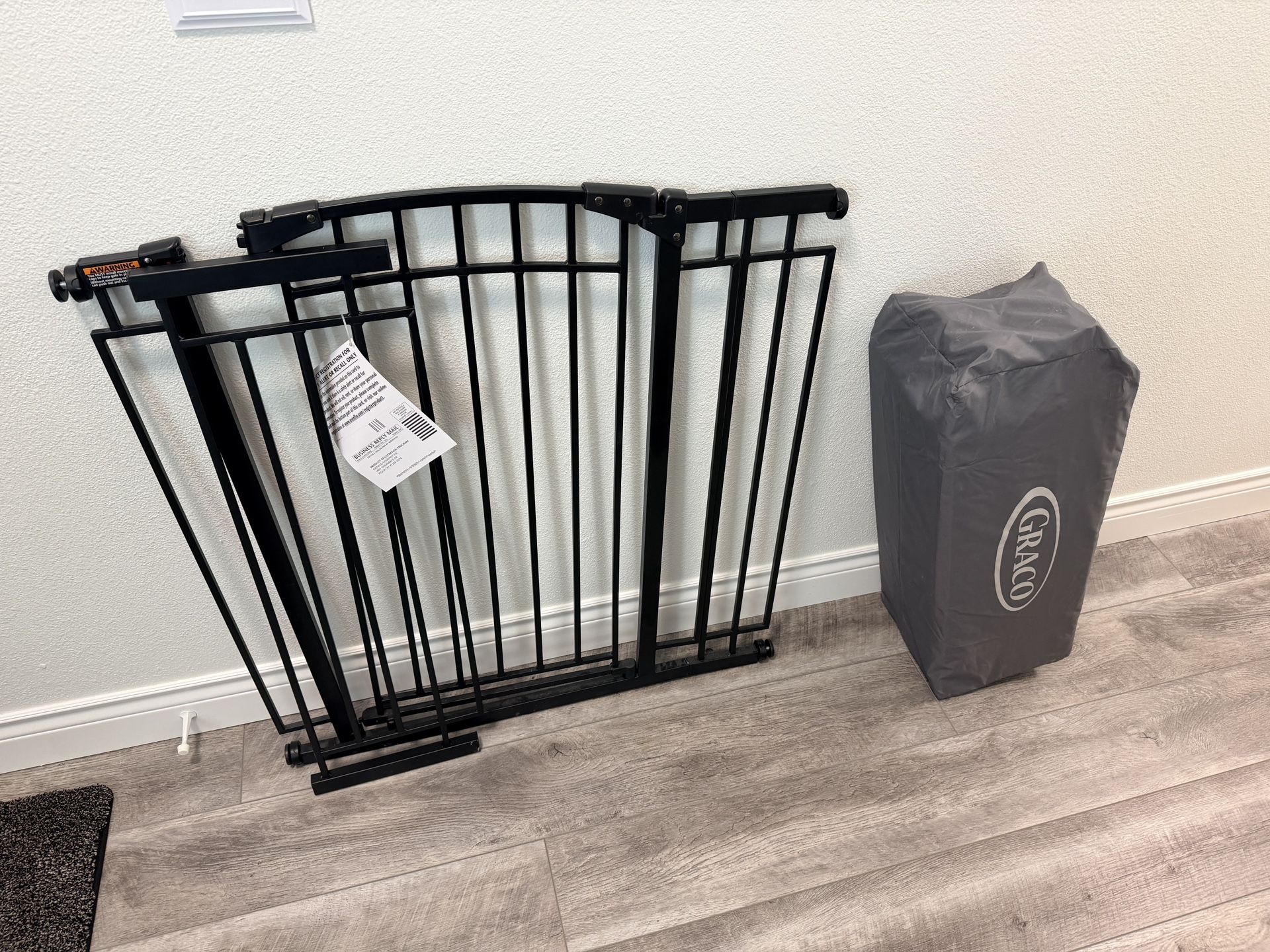 Baby Gate & Graco Baby Crib Sleeper With Changing Station