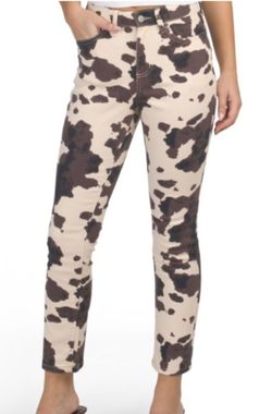 Cow Print Jeans - OAT New York