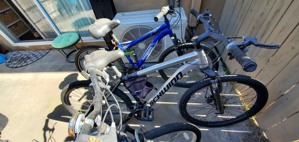 Schwinn, Mongoose, Kent Shockwave Bikes (Adult Size)