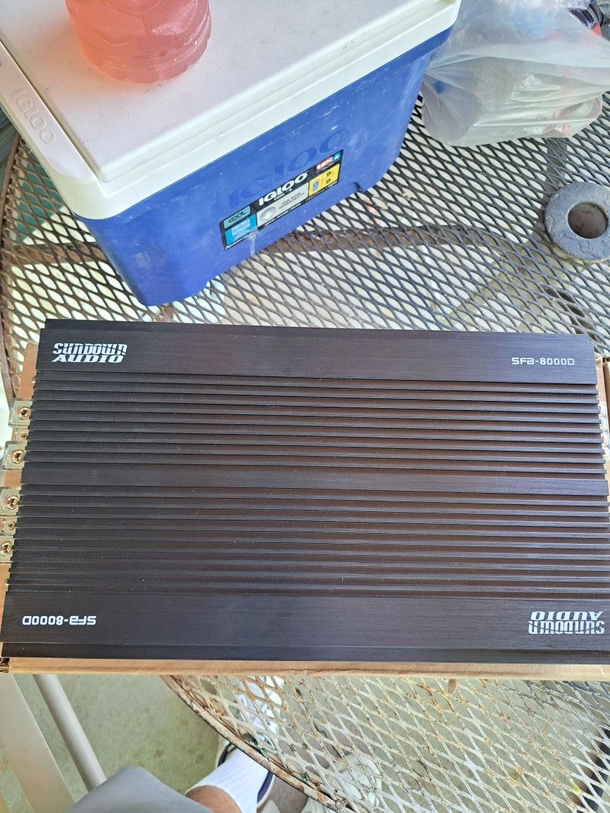 Sundown Audio Amp and Skar Subwoofer