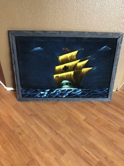 Sail boat painting