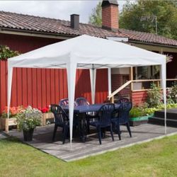 🔥new inbox🔥10 x 10 ft Pop up Canopy Tent, Instant Outdoor Canopies, Shade Tents with Carrying Bag, White