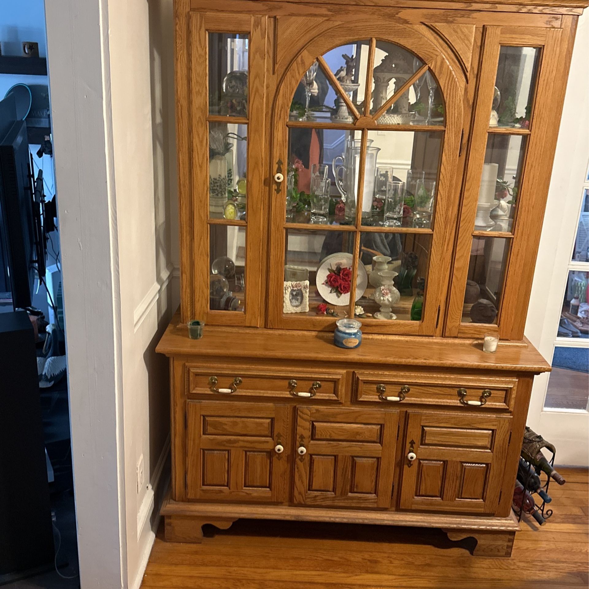 Antique China Cabinet & Table