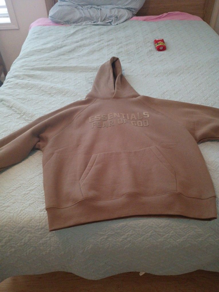 Essentials Hoodie Olive Green Color Way