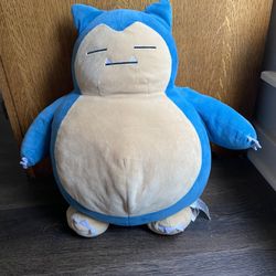 Build-A-Bear Snorlax Pokemon 16” Plush Stuffed Toy Animal No Sound Retired HTF