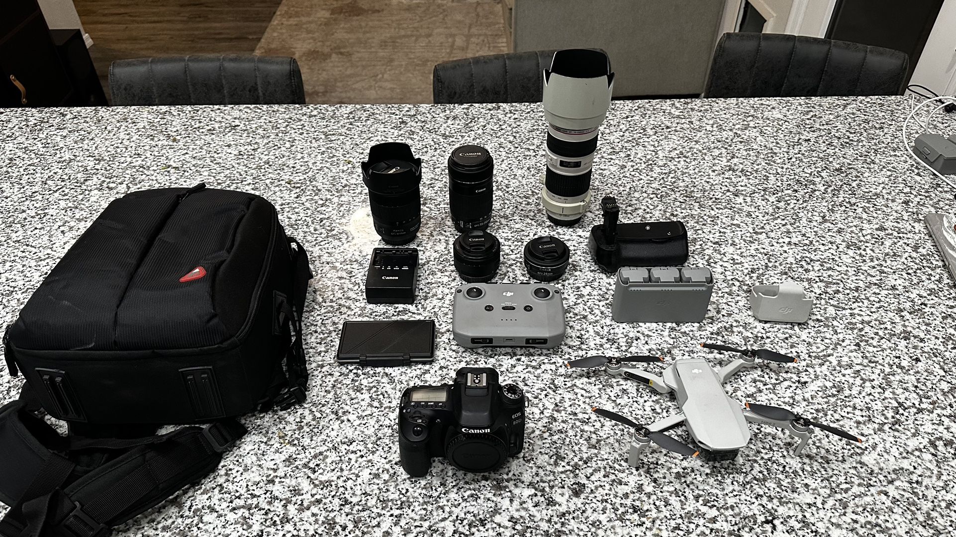 Canon 80D Bundle Dji Mini 2