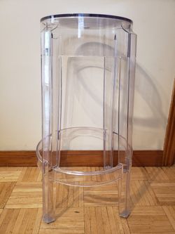 CHARLES GHOST by KARTELL, Transparent Counter Stools (Set Of 2)