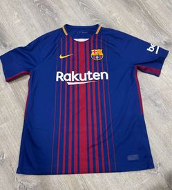 NIKE FC BARCELONA JERSEY SIZE L MESSI #10 Good Condition