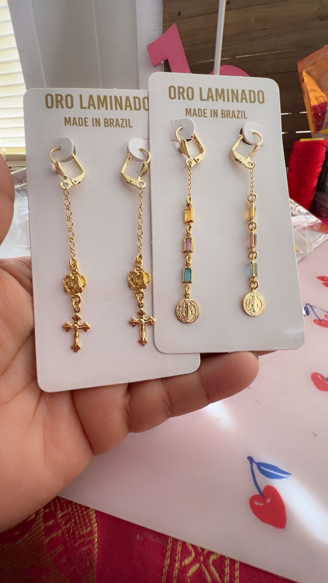 Aretes En Oro Laminado
