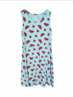 Girl's Wonder Nation Watermelon Print Dress Size XL (14-16)