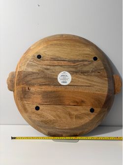 Hearth & Hand Oversized Round Wood Tray