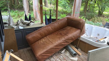 Leather couch