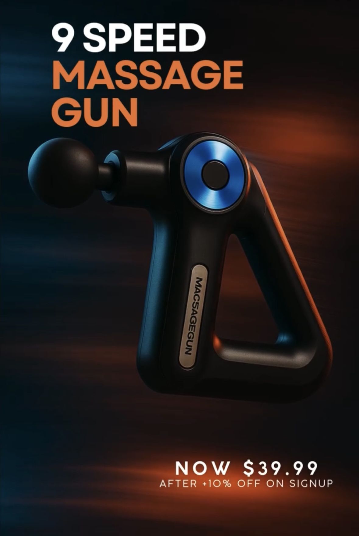 ⚡ 9-Speed Deep Tissue Fascia Massage Gun –  Instant Muscle Relief in Minutes! — anytime, anywhere!⚡