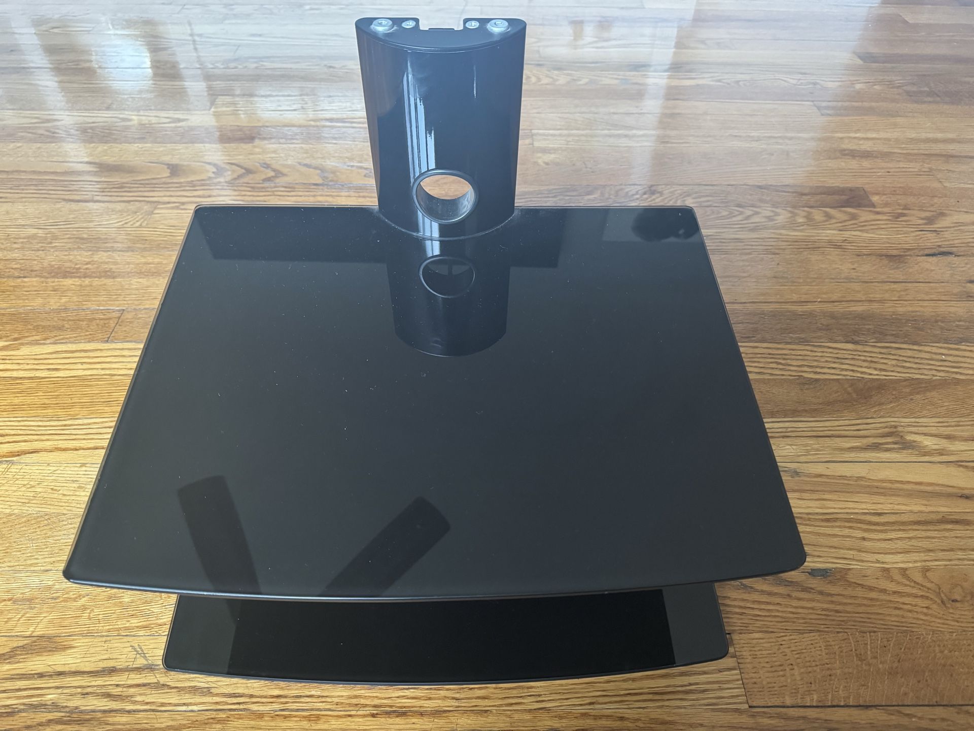 Black Glass TV Stand (Wall Mounted)