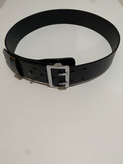 Bianchi Leather Basket Weave Duty Belt
