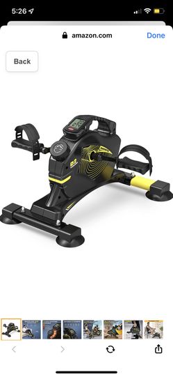 VANGONA Under Desk Bike Pedal Exerciser Magnetic Mini Exercise Bike Stationary Cycle for Leg and Arm Recovery, Indoor Desk Cycle for Home & Office (Ca