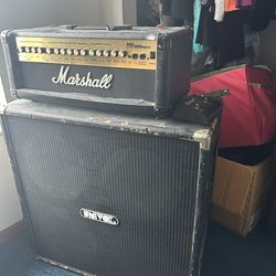 Marshall head with univox cab.