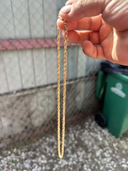 💥 14K Solid Gold Rope Chain – 20” | 26g 💥
