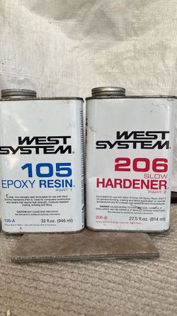West system epoxy resin & slow gardener
