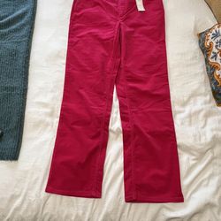 Pink Corduroy Size 12 Charter Club Trousers
