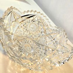 abp american brilliant period cut glass Bowl