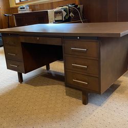 72" Wood Office Desk with Drawers