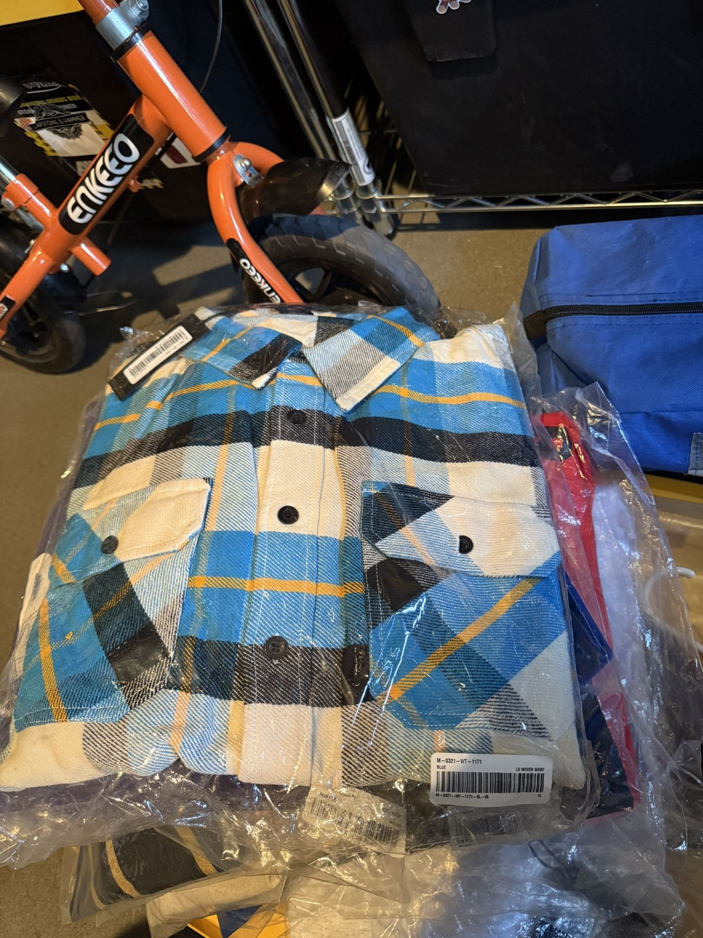 Ovo Plaid Shirt Xl