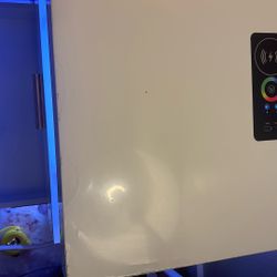 White Led Nightstand 