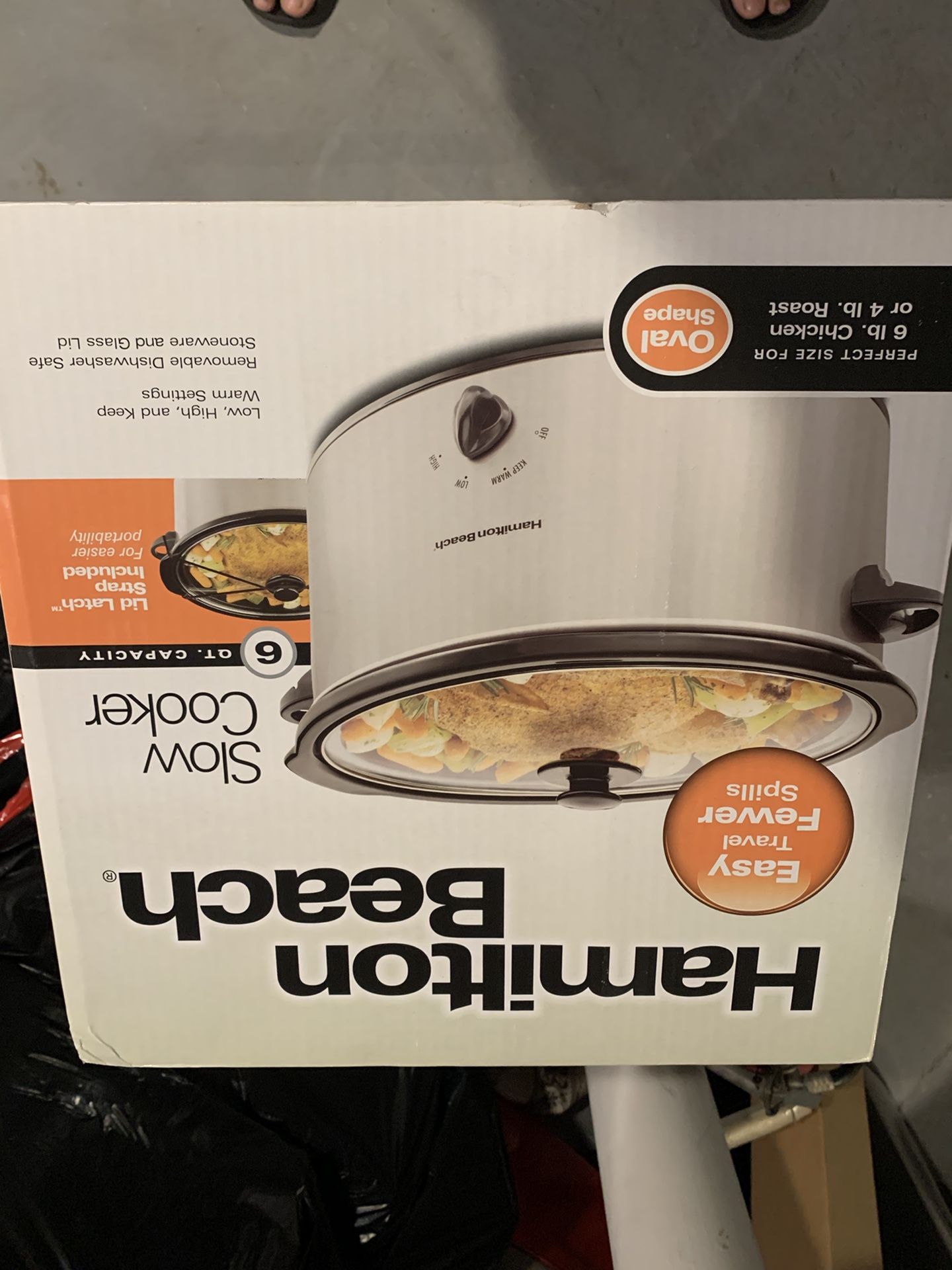 Hamilton beach Slow cooker 6 Quarter just for 80