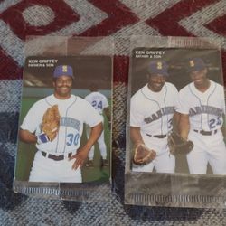 Vintage Sealed Mother's Cookies Cards $5 Each Or Both For $10.  Father/ Son Griffey.  Cash Porch Pickup Redmond