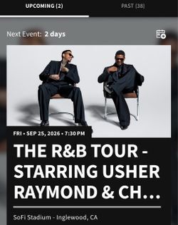 Chris Brown & Usher concert 09/25 row 4