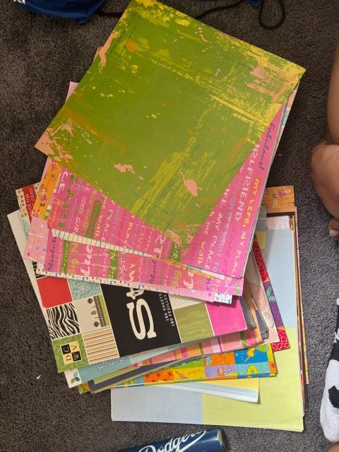 Scrapbook Papers All Different Types