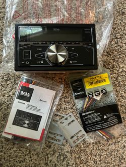 Boss double din car stereo