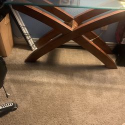 Glass and Wooden Tables